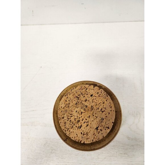 VTG Charlotte Neron Studio Pottery Kisses Candy Storage Jar With Cork Lid Signed - Picture 3 of 11